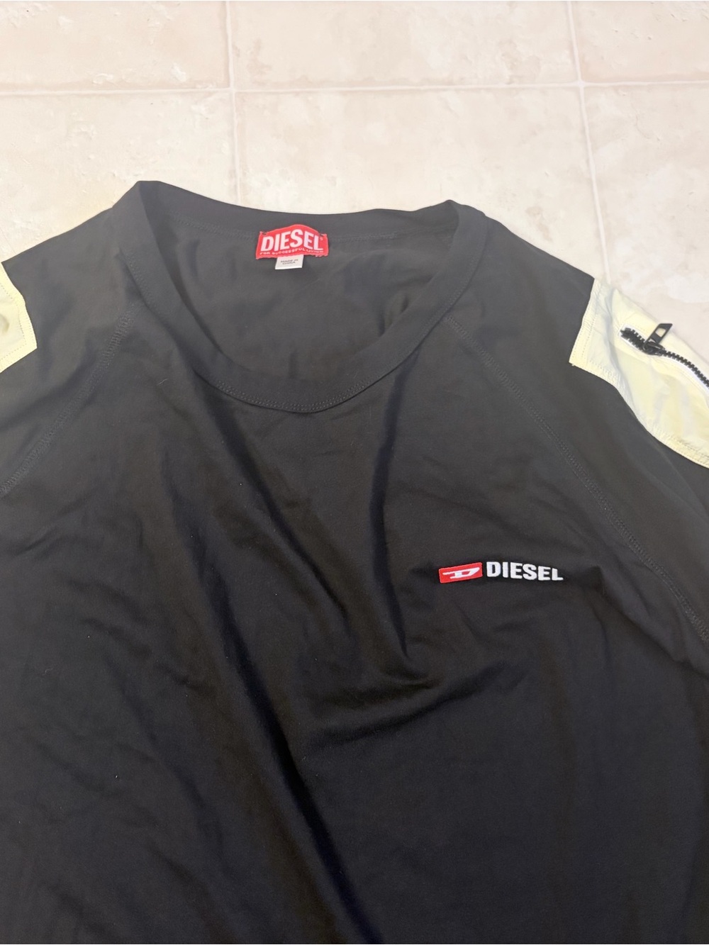 Diesel Black Top with White Brand Tag